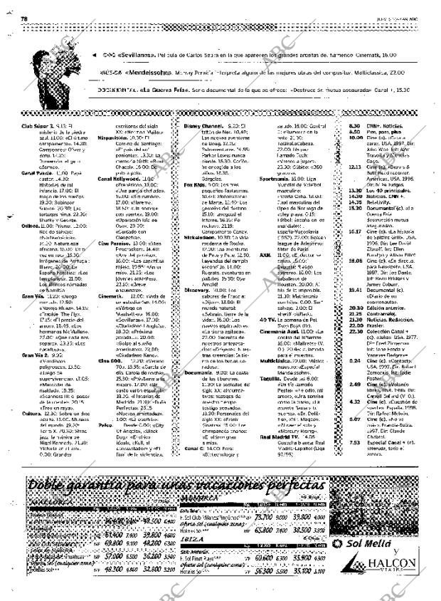 ABC MADRID 22-07-1999 página 78