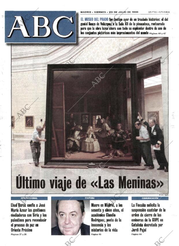 ABC MADRID 23-07-1999 página 1