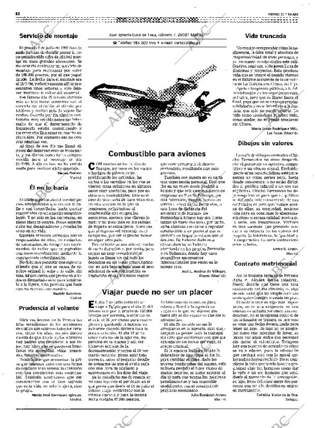 ABC MADRID 23-07-1999 página 12