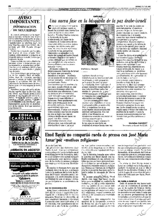 ABC MADRID 23-07-1999 página 28