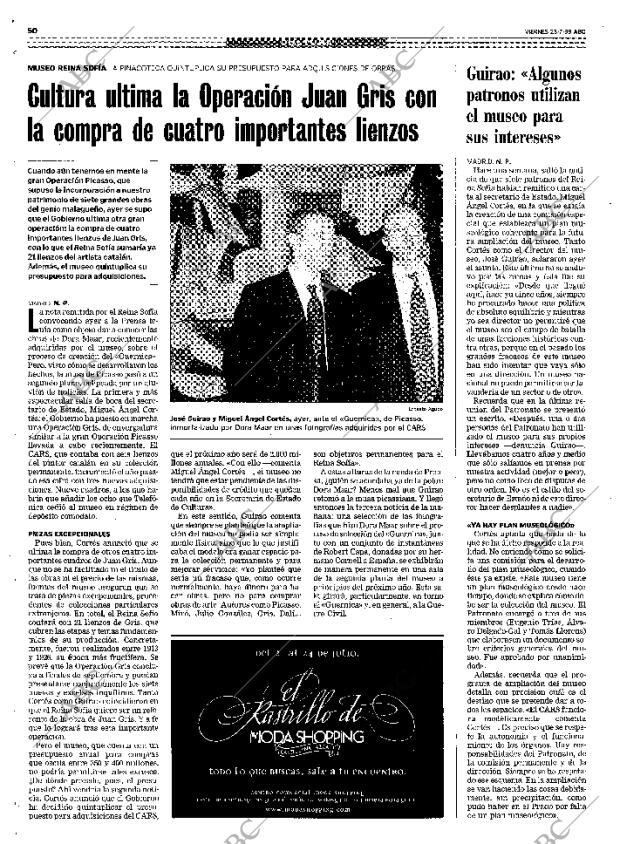 ABC MADRID 23-07-1999 página 50