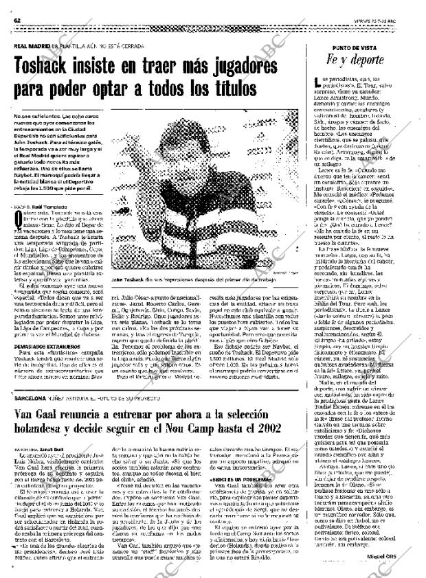 ABC MADRID 23-07-1999 página 62