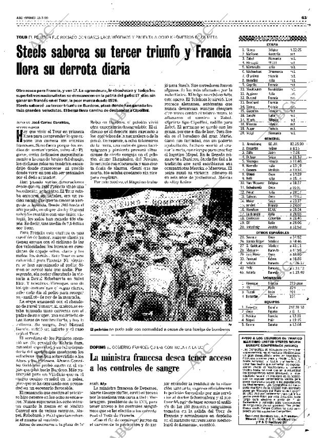 ABC MADRID 23-07-1999 página 63