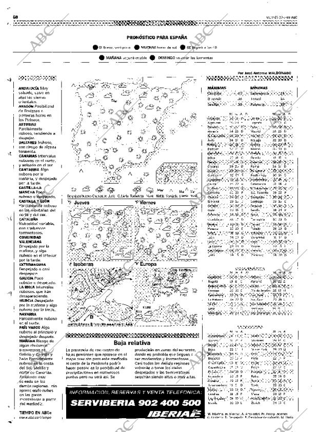 ABC MADRID 23-07-1999 página 68