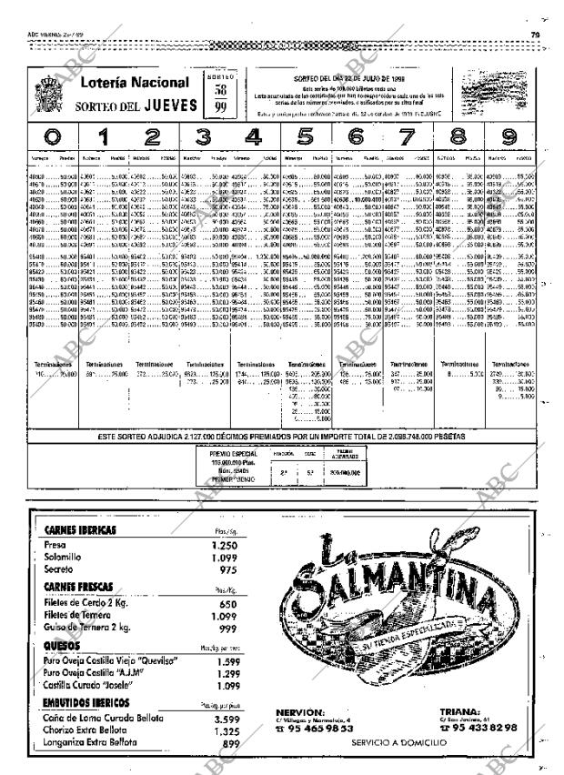 ABC SEVILLA 23-07-1999 página 79