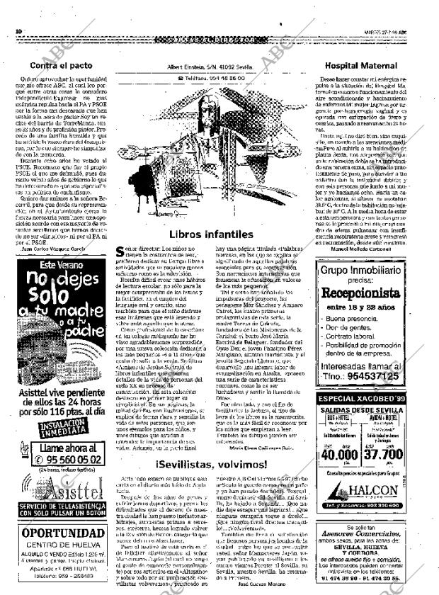 ABC SEVILLA 27-07-1999 página 10
