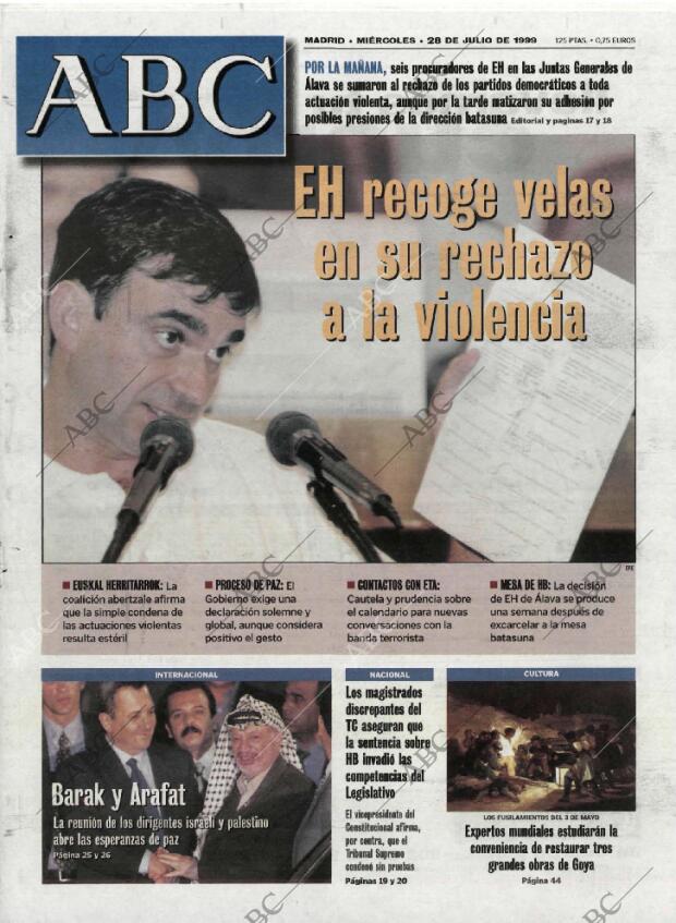 ABC MADRID 28-07-1999 página 1