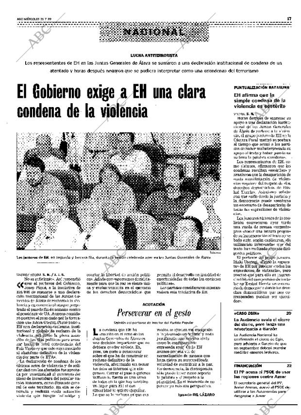 ABC MADRID 28-07-1999 página 17