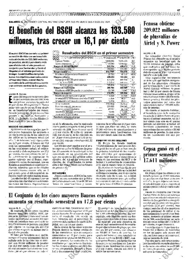 ABC MADRID 28-07-1999 página 47