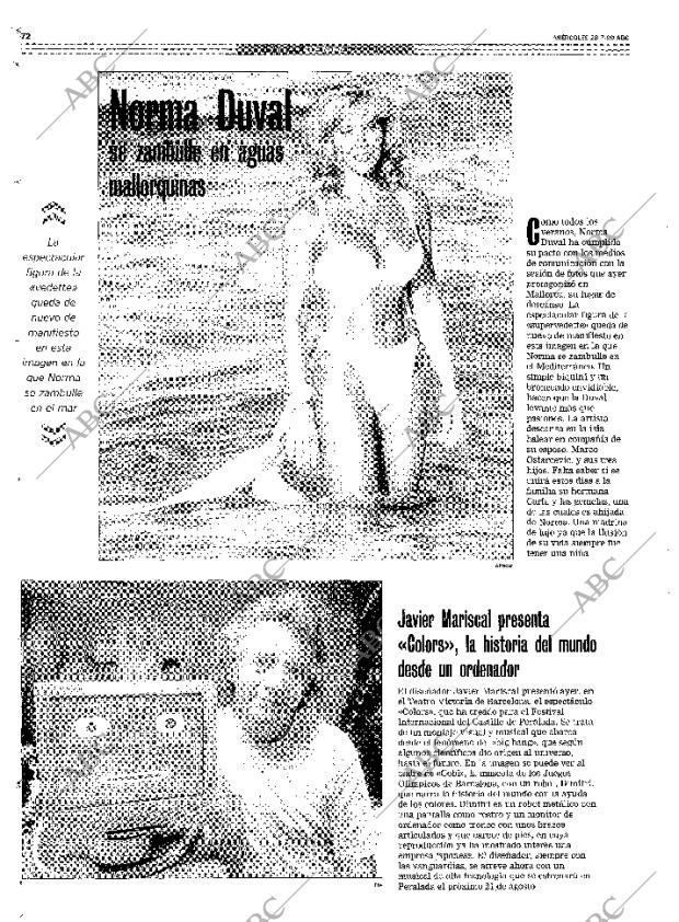 ABC MADRID 28-07-1999 página 72