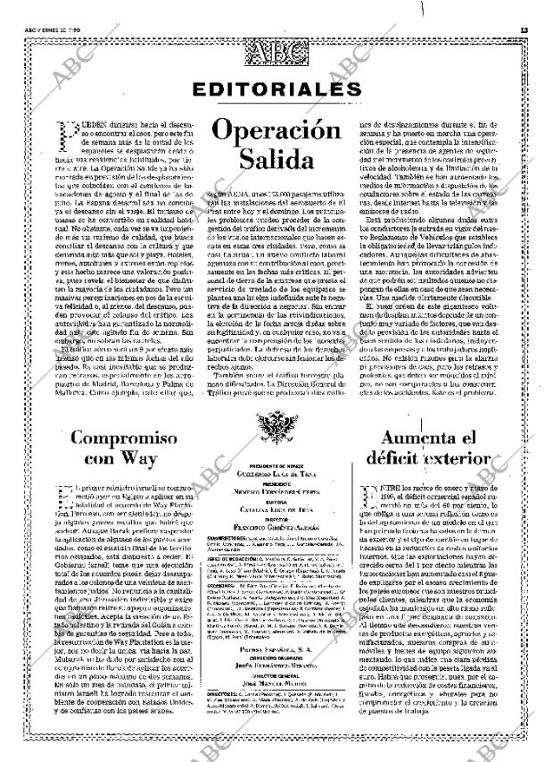 ABC MADRID 30-07-1999 página 13