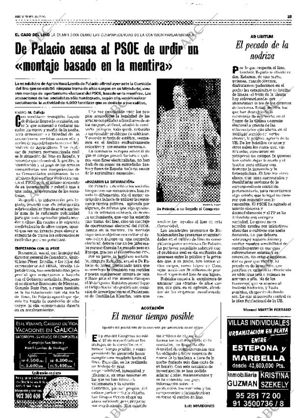 ABC MADRID 30-07-1999 página 19