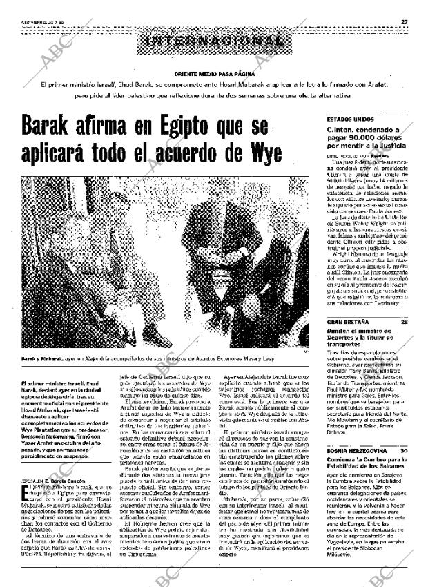 ABC MADRID 30-07-1999 página 27