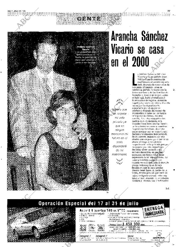 ABC SEVILLA 30-07-1999 página 77