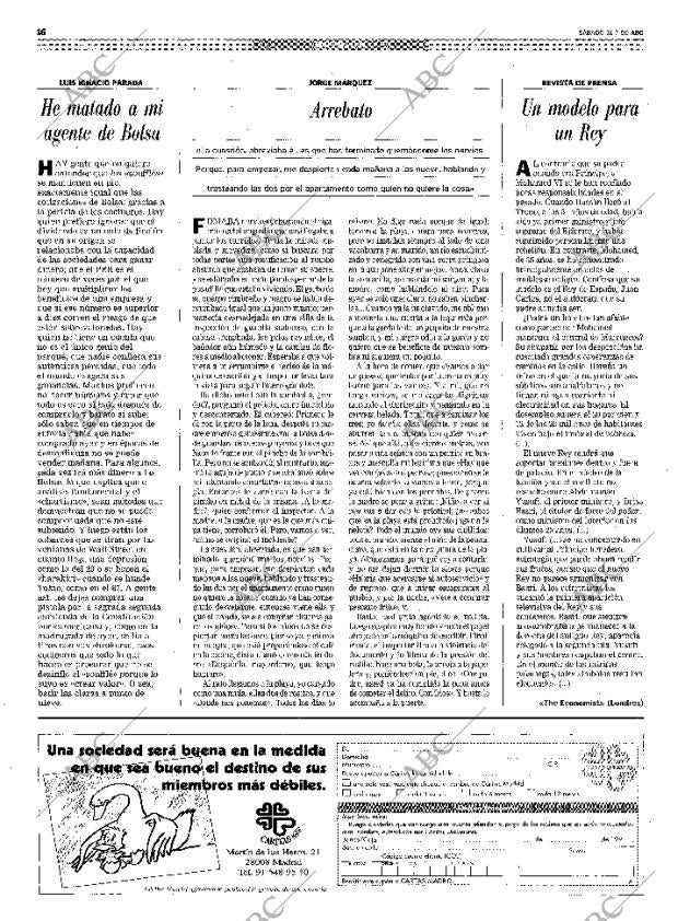 ABC MADRID 31-07-1999 página 16
