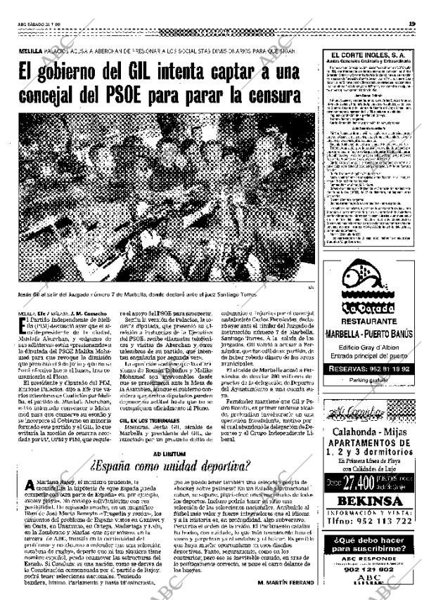 ABC MADRID 31-07-1999 página 19