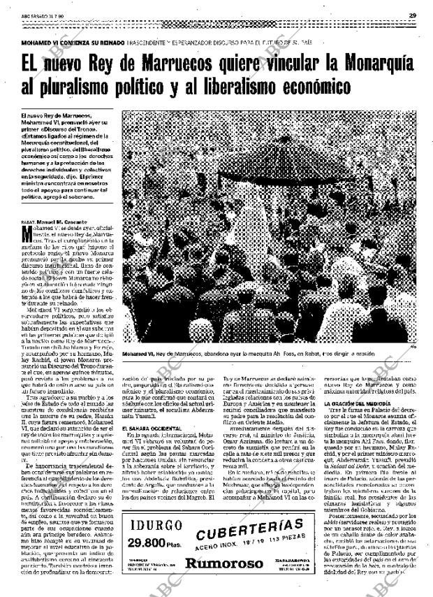 ABC MADRID 31-07-1999 página 29