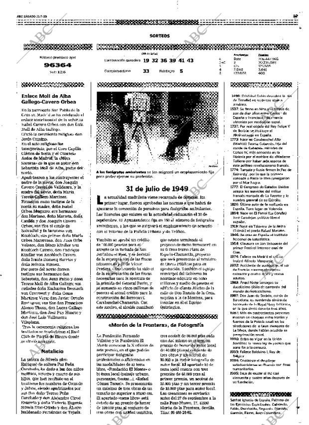 ABC MADRID 31-07-1999 página 57