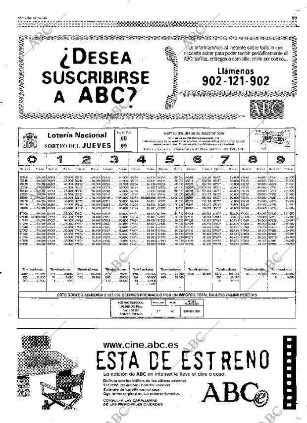 ABC MADRID 31-07-1999 página 59