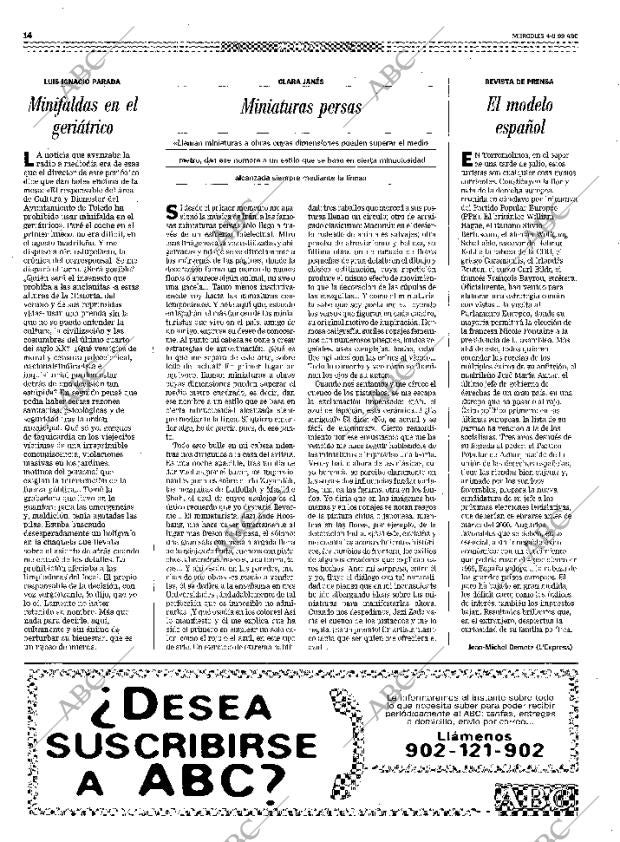 ABC MADRID 04-08-1999 página 14