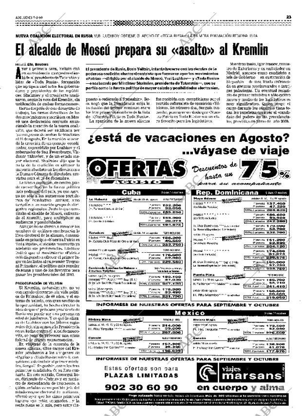 ABC MADRID 05-08-1999 página 23