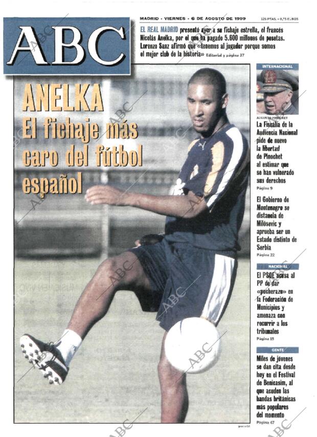 ABC MADRID 06-08-1999 página 1