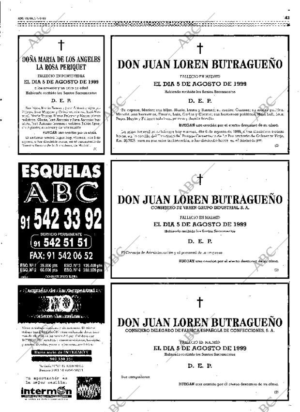 ABC MADRID 06-08-1999 página 43