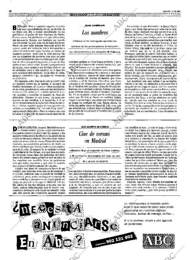 ABC MADRID 07-08-1999 página 12