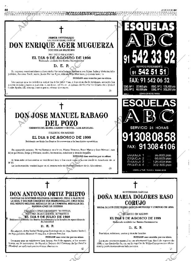 ABC MADRID 09-08-1999 página 44