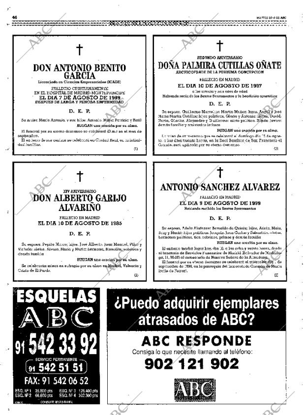 ABC MADRID 10-08-1999 página 46