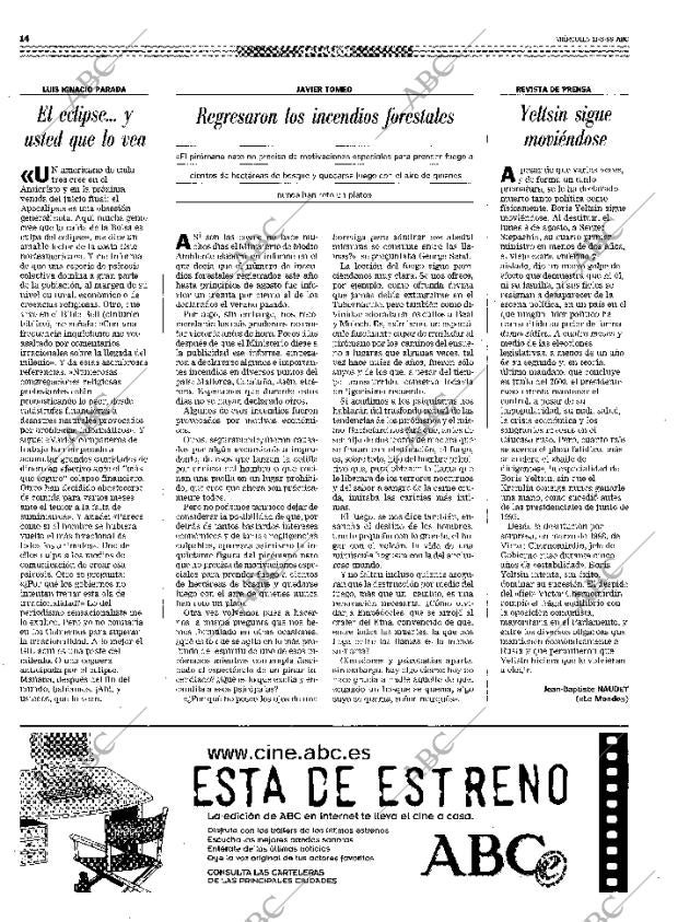 ABC MADRID 11-08-1999 página 14