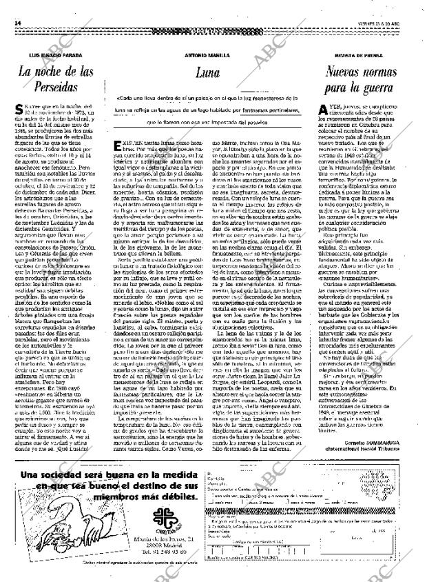 ABC MADRID 13-08-1999 página 14