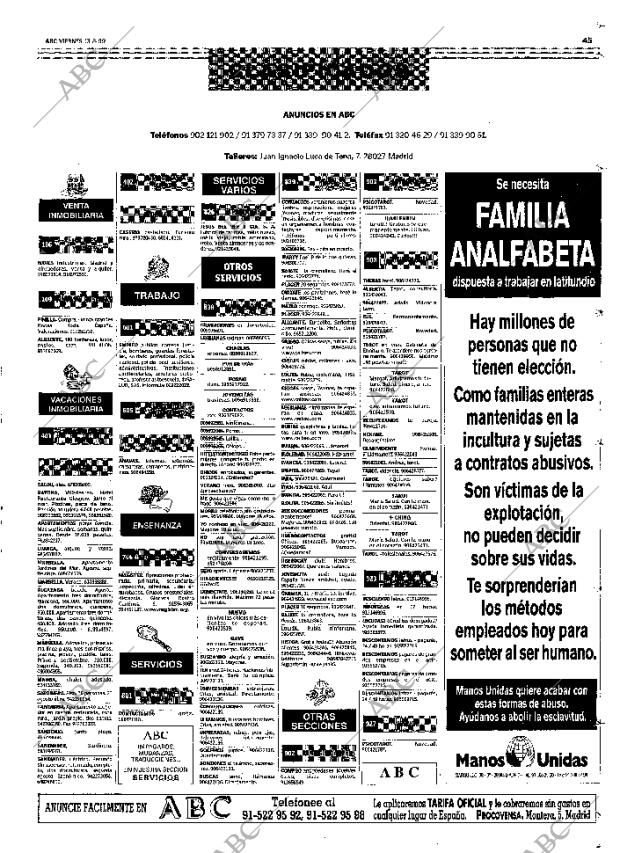 ABC MADRID 13-08-1999 página 45