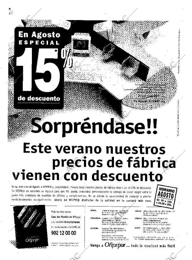 ABC MADRID 13-08-1999 página 8