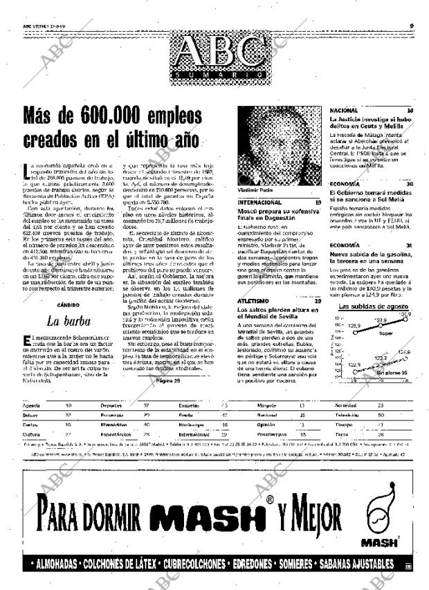 ABC MADRID 13-08-1999 página 9