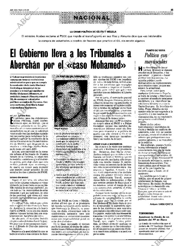 ABC MADRID 15-08-1999 página 15