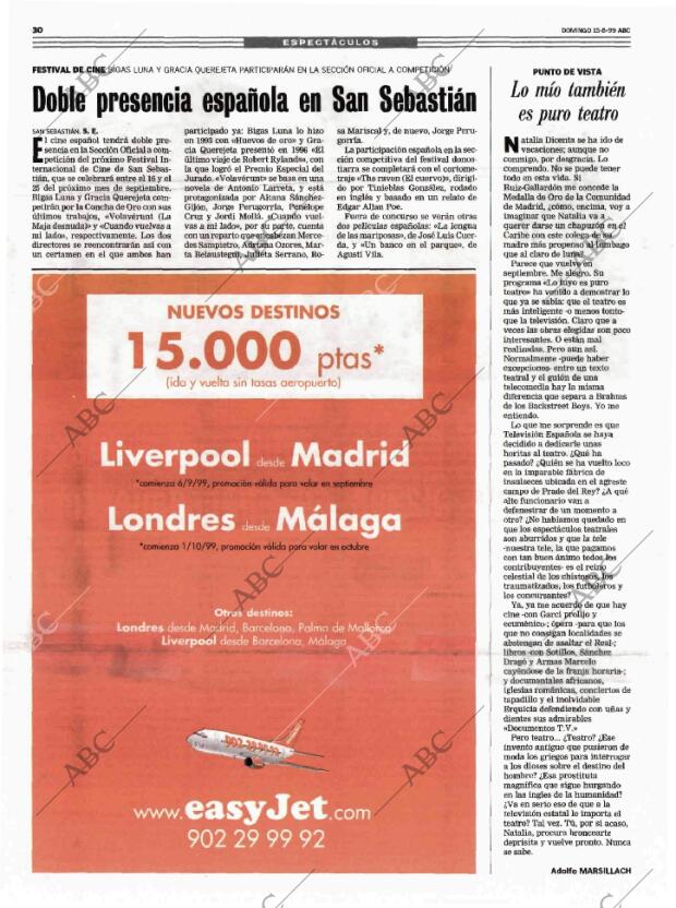 ABC MADRID 15-08-1999 página 30