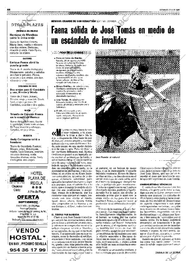 ABC MADRID 15-08-1999 página 44