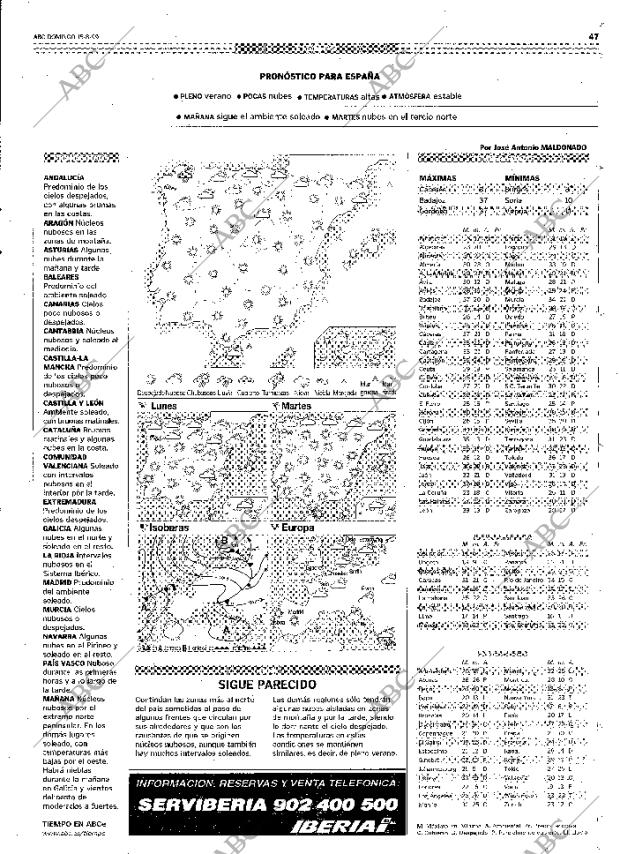 ABC MADRID 15-08-1999 página 47