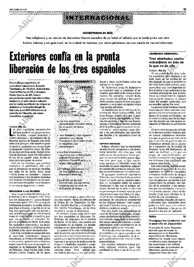 ABC MADRID 16-08-1999 página 19