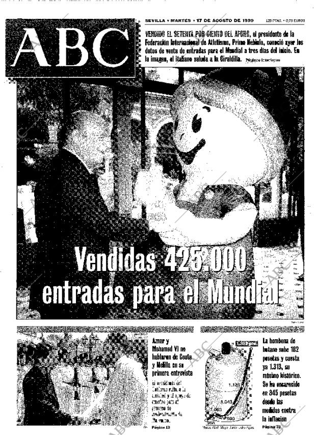 ABC SEVILLA 17-08-1999 página 1