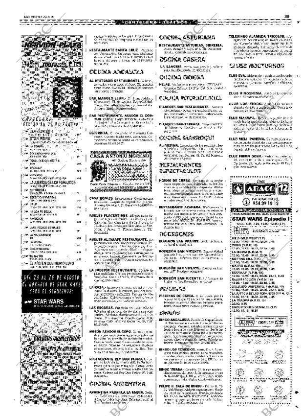 ABC SEVILLA 20-08-1999 página 91