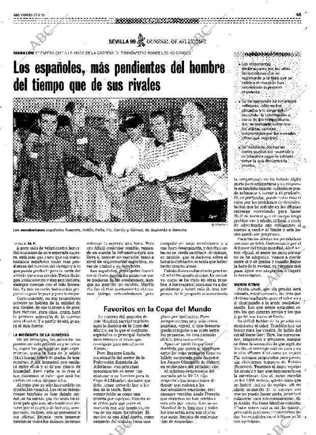 ABC MADRID 27-08-1999 página 45