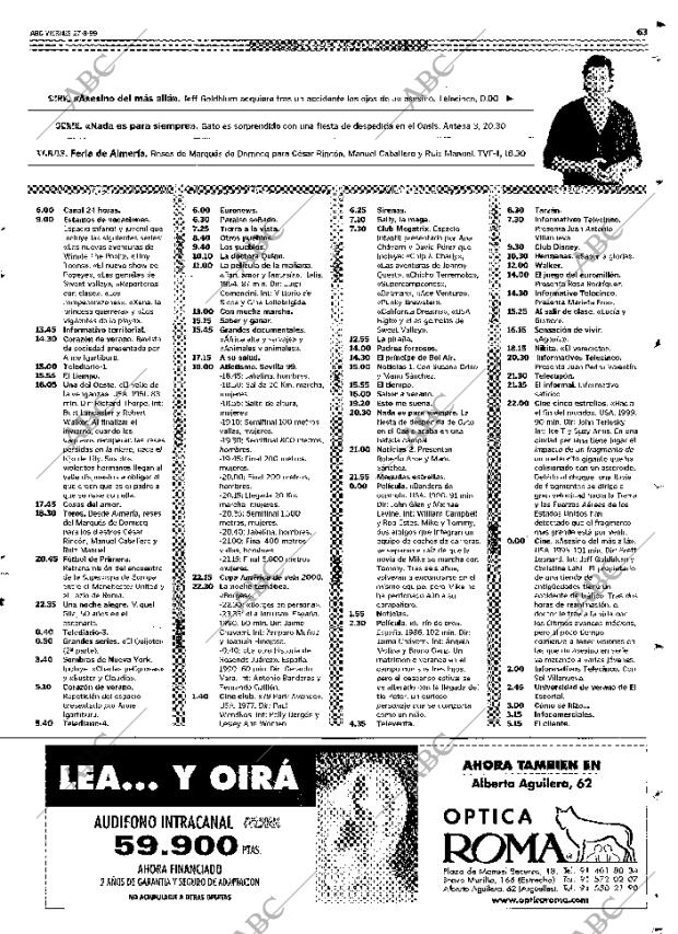 ABC MADRID 27-08-1999 página 63