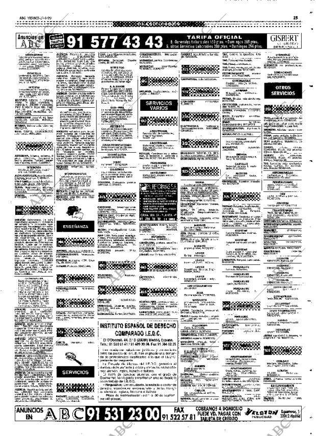 ABC MADRID 27-08-1999 página 89