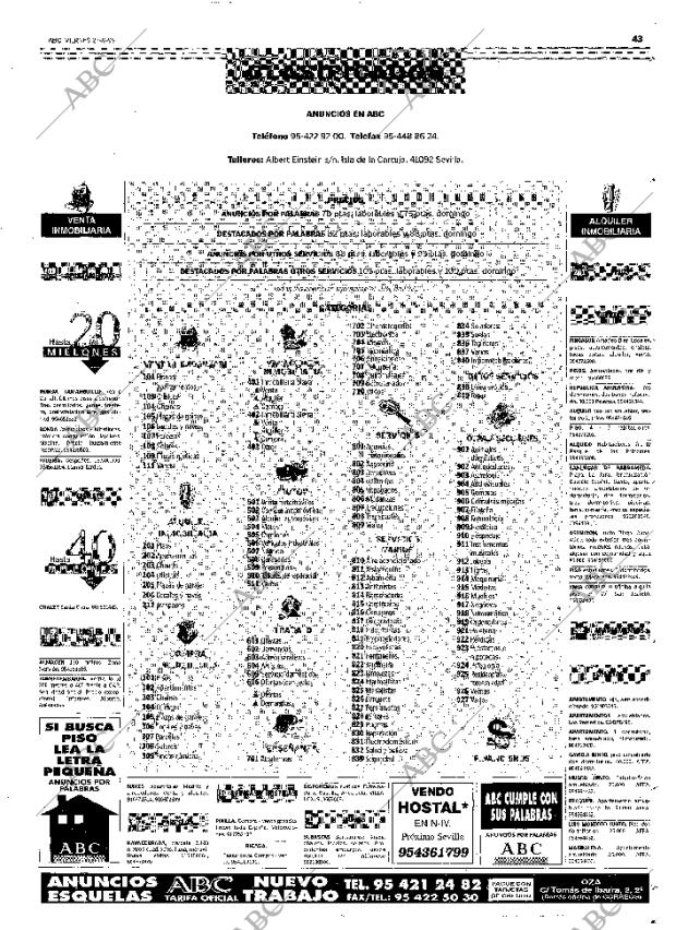 ABC SEVILLA 27-08-1999 página 43