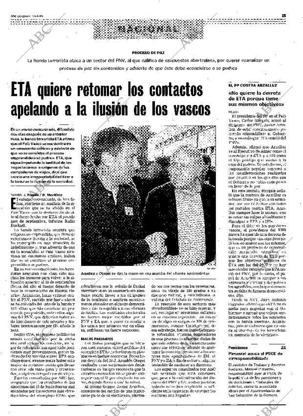 ABC MADRID 29-08-1999 página 15