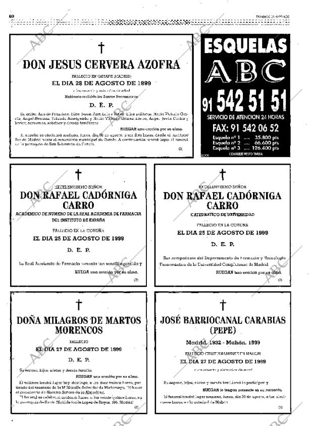 ABC MADRID 29-08-1999 página 60