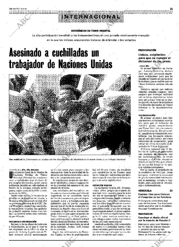 ABC MADRID 31-08-1999 página 21