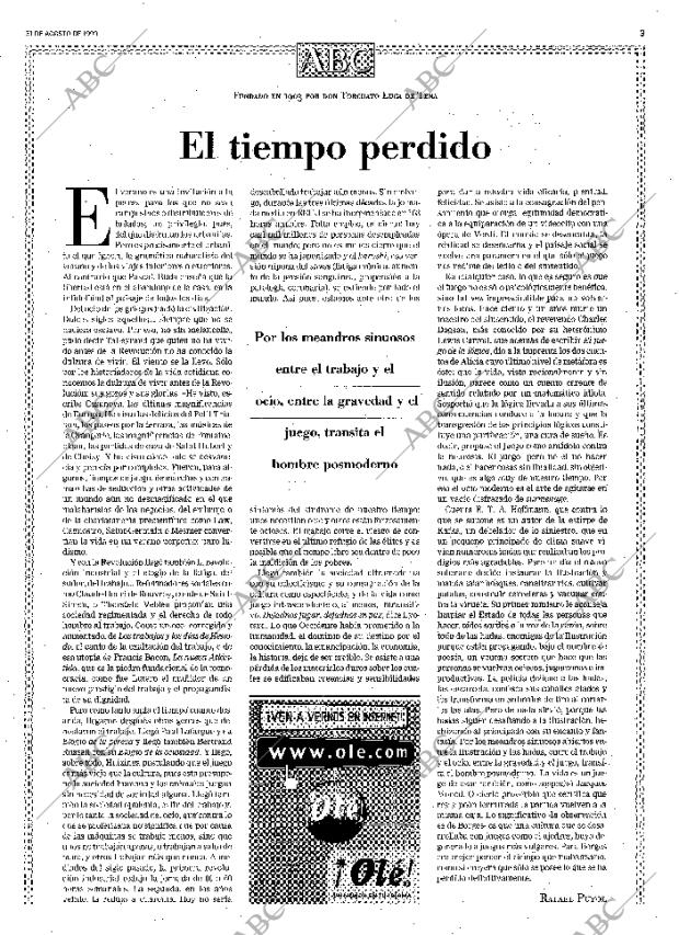 ABC MADRID 31-08-1999 página 3